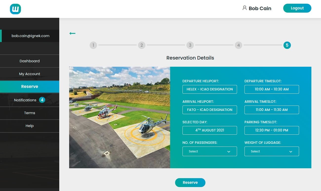 Helicopter Reservation portal9 | Helicopter Reservation Portal with Payment Integration Helicopter Reservation Portal