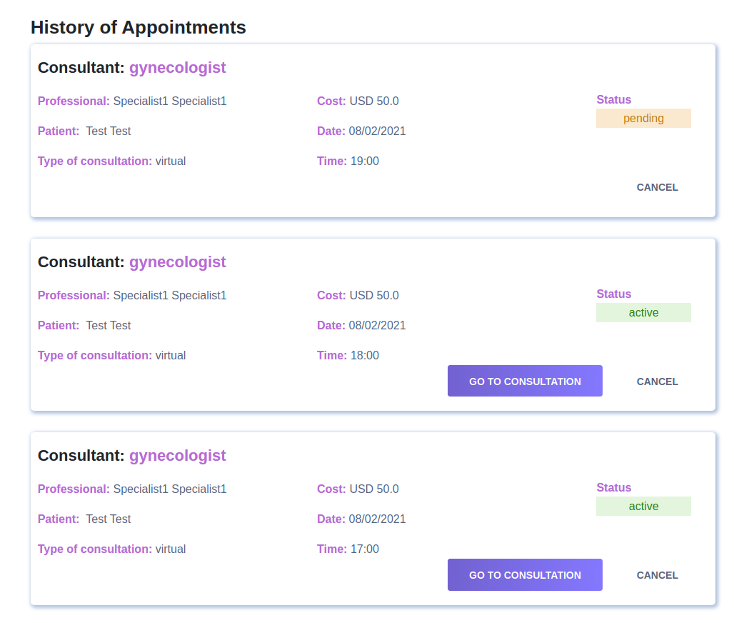 Medical Consultant Portal2 | Telemedicine Appointment & Health Record Portal Medical-Consultant-Portal