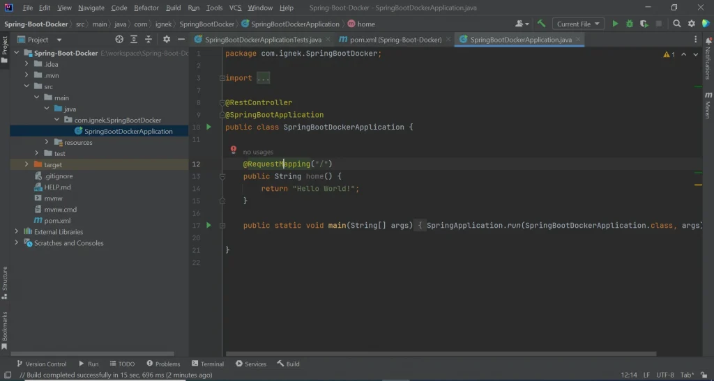 Controller SetUp | Dockerize Spring Boot Application SetUp Controller for Specific Endpoint