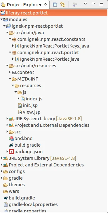 Completing Project Setup | Liferay React Portlet Completing Project Setup