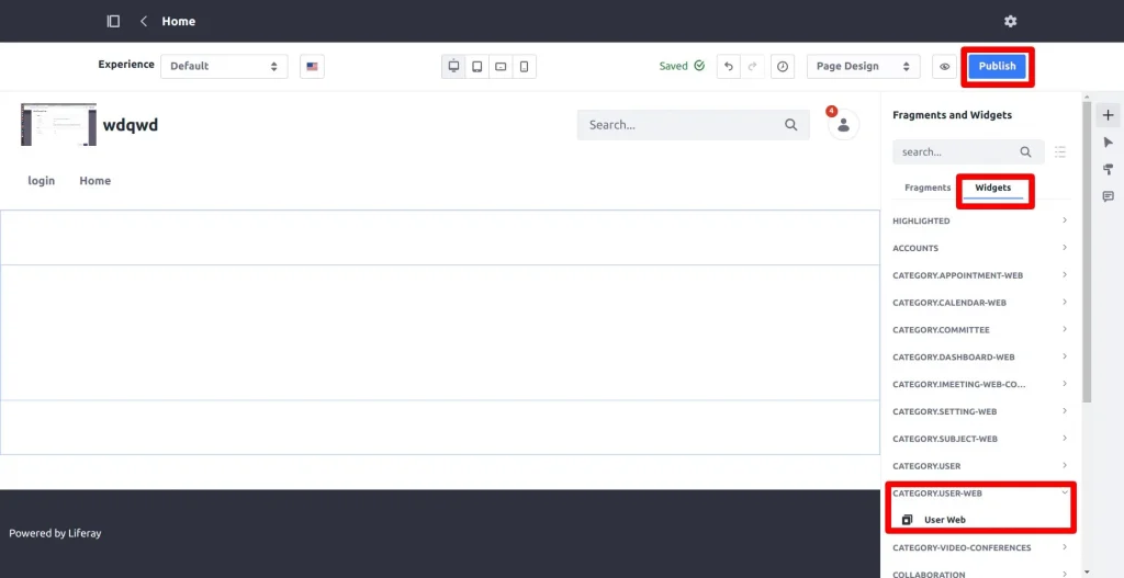 Deploying React App as Widget | React with Liferay Deploying React App as Widget