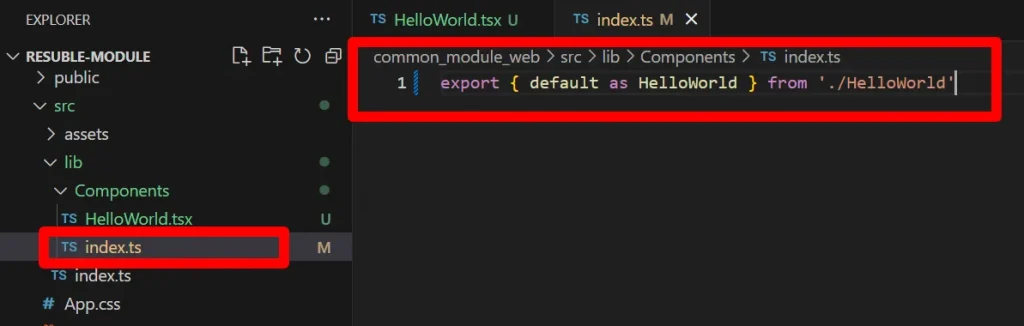 Exporting Components in index.ts | Explore Common Components in React TypeScript with Liferay's Exporting Components in index.ts