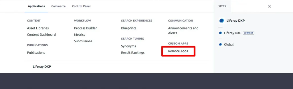 Registering React App as Remote App in Liferay | React Remote App with Liferay Registering React App as Remote App in Liferay