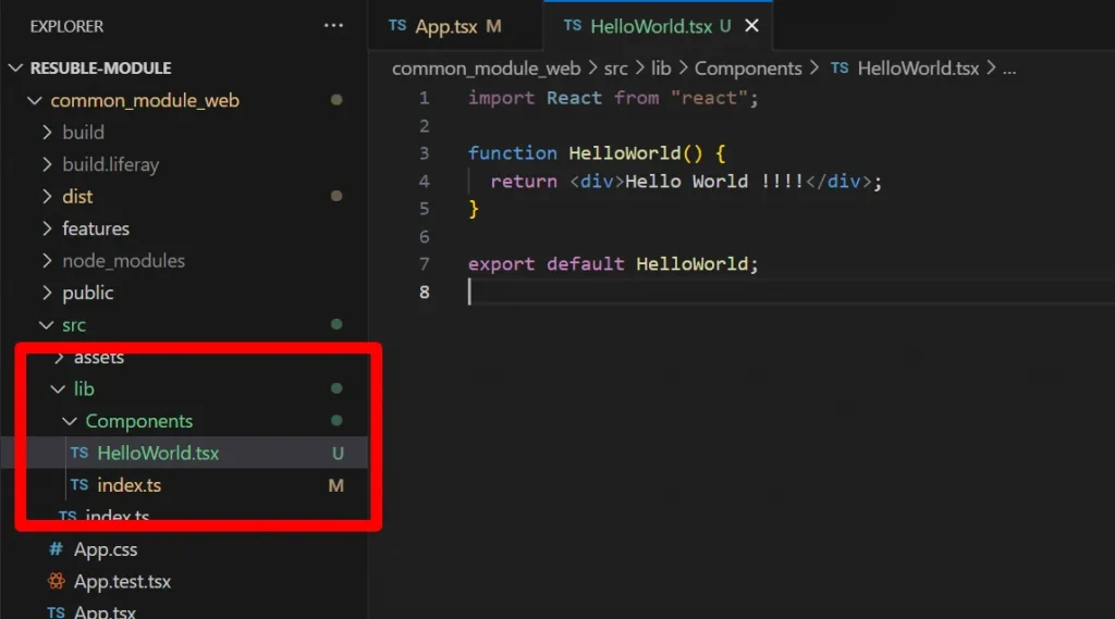Setting Up Components in lib Folder | Explore Common Components in React TypeScript with Liferay's Setting Up Components in lib Folder