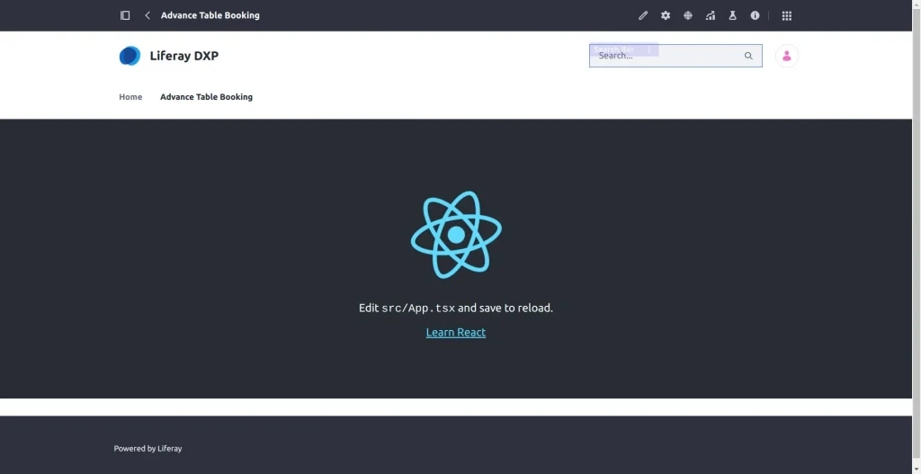 Successful Rendering of React Application with Liferay Remote App | React Remote App with Liferay Successful Rendering of React Application with Liferay Remote App