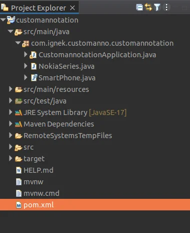 project structure | Custom Annotations in Spring Boot Project Structure with file directory In Spring Boot