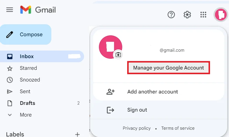 Access Gmail via web browser profile | Mail Configuration in Liferay with Gmail’s increased security Access Gmail via web browser profile
