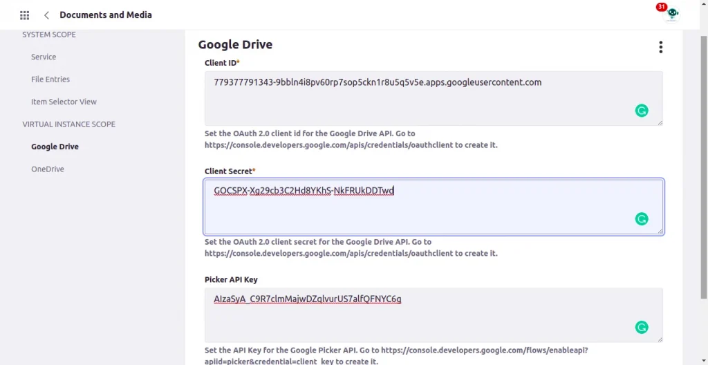 Adding Authorised redirect URLs | Liferay Integration with Google Drive Adding Authorised redirect URLs