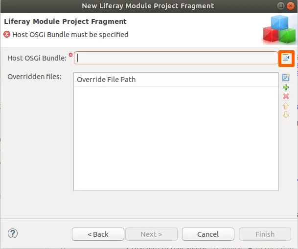Adding host OSGi bundle | Liferay User setting navigation override Adding host OSGi bundle