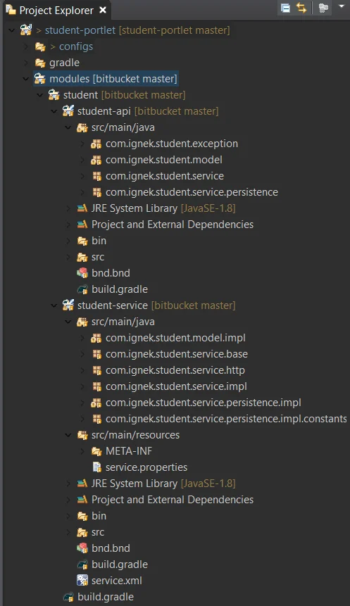 Automatic creation of service builder structure | CRUD Operations in Liferay Portlet with custom entity Automatic creation of service builder structure