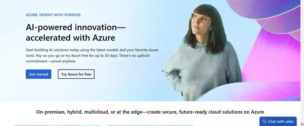 Azure home page e1737976771410 | Microsoft Teams integration with Liferay Azure home page