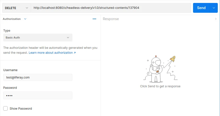 Basic auth in postman for authorization | Manage Web Content with Postman and Liferay's Headless API Basic auth in postman for authorization