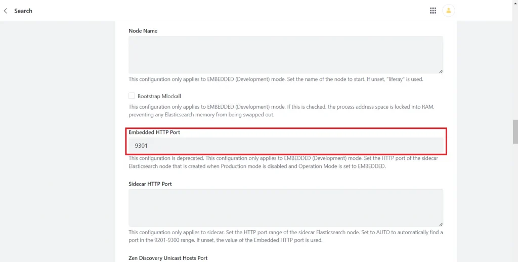 Change Elasticsearch HTTP port | Start two or more Liferay servers simultaneously on a machine Change Elasticsearch HTTP port