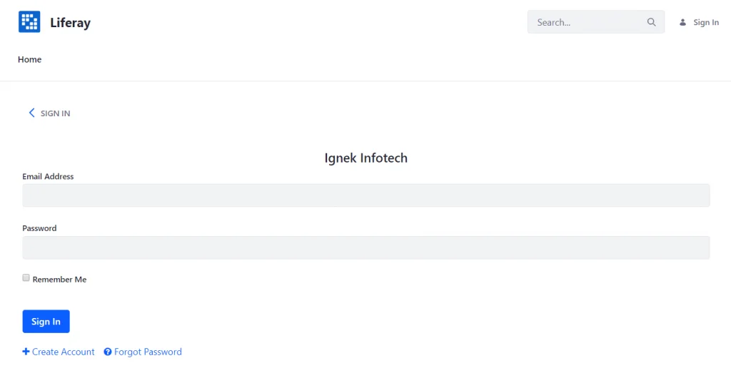 Checking updated login page | Customize the look & feel of login portlet in Liferay Checking updated login page