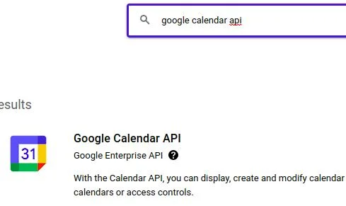 Choose Google Calendar API integration | Google Meet integration with Liferay Choose Google Calendar API integration