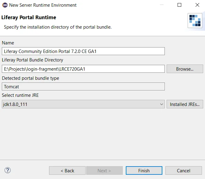 Choose Liferay Portal Bundle Directory | Customize the look & feel of login portlet in Liferay Choose Liferay Portal Bundle Directory
