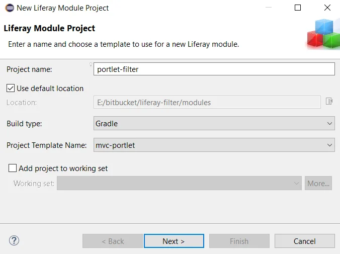 Create Liferay workspace module with gradle | Portlet Filter in Liferay 7.2 Create Liferay workspace module with gradle