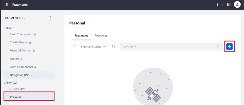 Create new fragments with one click | Fragments in Liferay Create new fragments with one click