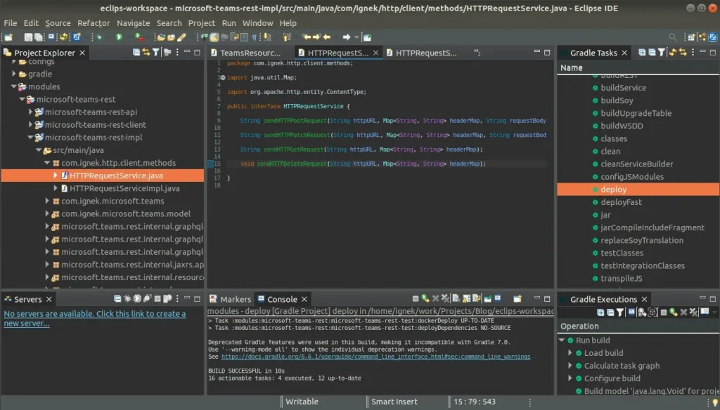 Create package and class for HTTP requests | Microsoft Teams integration with Liferay Create package and class for HTTP requests
