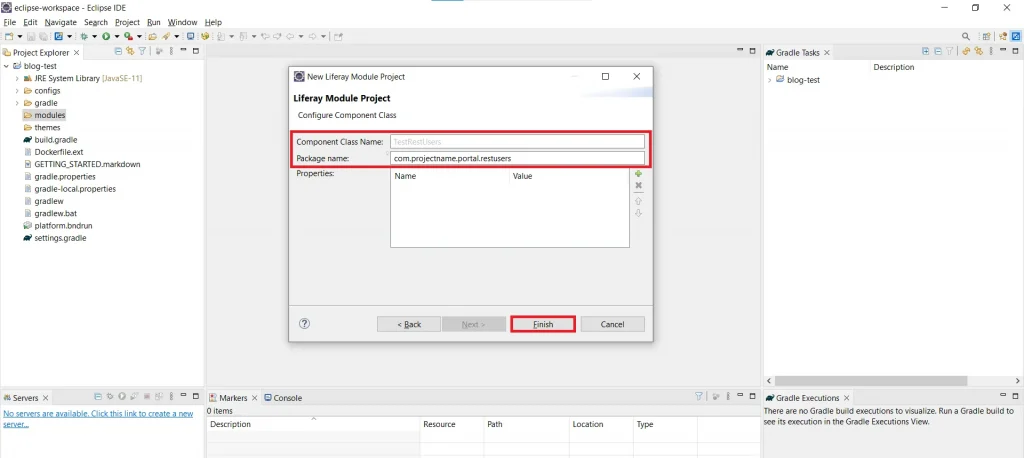 Defining Component class and package | REST Builder in Liferay 7.x Defining Component class and package