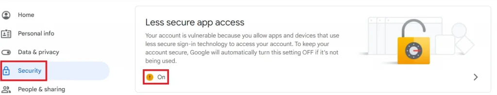 Enable Less Secure App Access in Gmail | Mail Configuration in Liferay with Gmail’s increased security Enable Less Secure App Access in Gmail