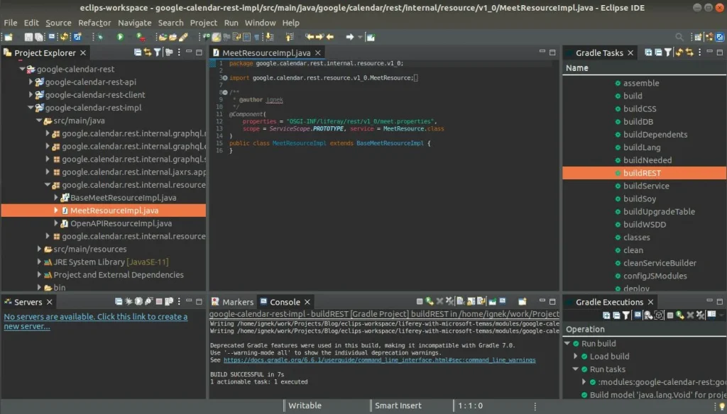 Exploring MeetResourceImpl file in depth | Google Meet integration with Liferay Exploring MeetResourceImpl file in-depth