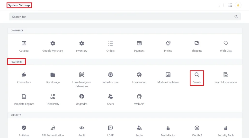 Exploring system setting in control panel | Start two or more Liferay servers simultaneously on a machine Exploring system setting in control panel