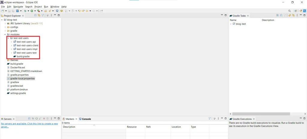 File structure auto creation for Rest Builder | REST Builder in Liferay 7.x File structure auto-creation for Rest Builder