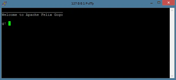 Gogo shell connection depicted in image | Gogo shell in Liferay 7.2 Gogo shell connection depicted in image