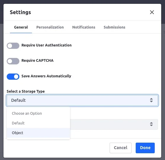 Object as a storage type | Liferay Objects with Liferay forms Object as a storage type