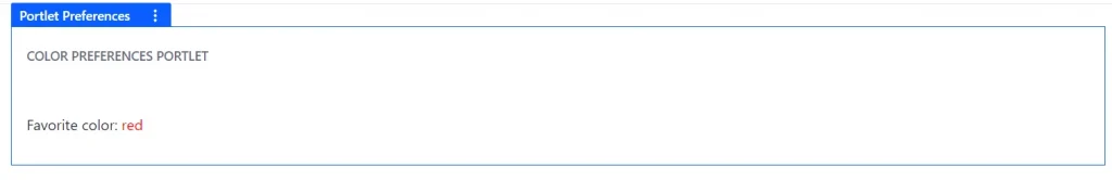 Output of a portlet based on selected configuration | Portlet Preferences in Liferay 7.2 Output of a portlet based on selected configuration