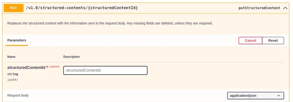 PUT Structured content API with primary key | Manage Web Content with Postman and Liferay's Headless API PUT Structured content API with primary key