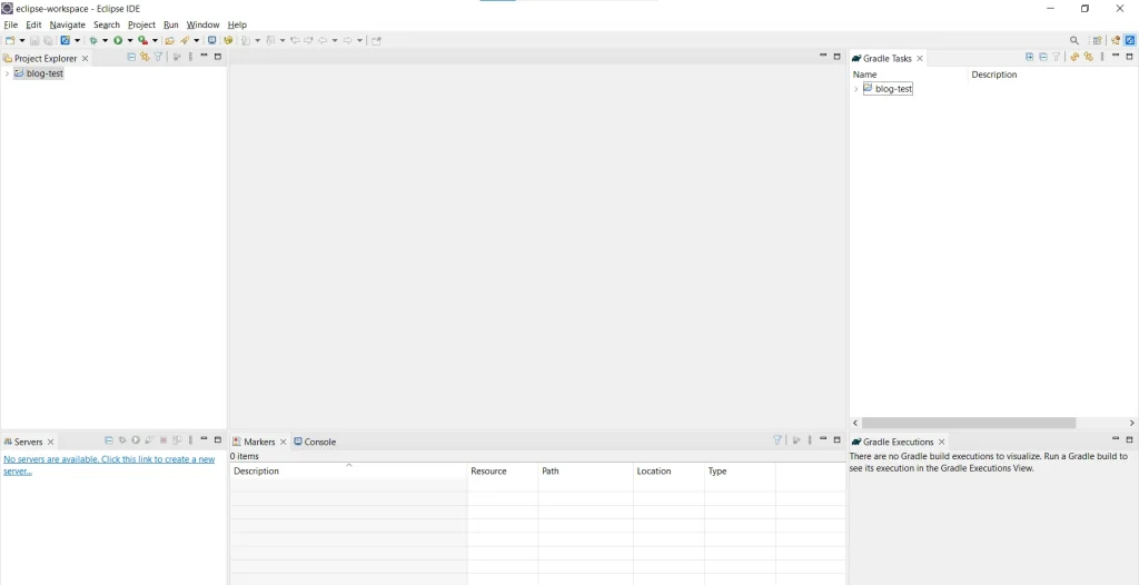 Perspective of newly created Liferay Workspace Project | REST Builder in Liferay 7.x Perspective of newly created Liferay Workspace Project
