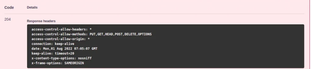 Response of delete Structured Content API | Manage Web Content with Postman and Liferay's Headless API Response of delete Structured Content API
