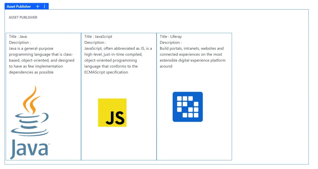 View and Configure Content in a page | How to write ADT with structure and template in Liferay View and Configure Content in a page