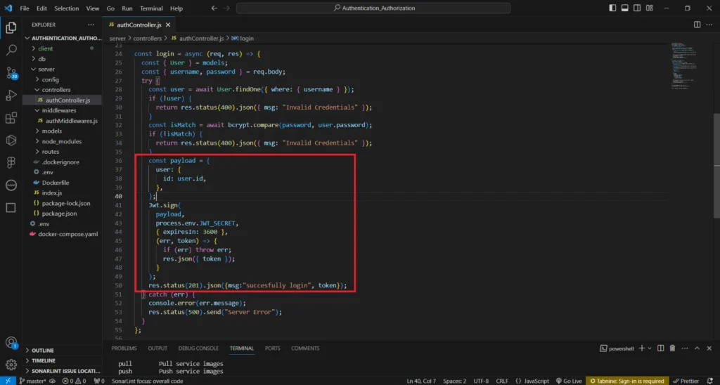 authcontainer e1737977104103 | Docker Compose for Node.js and MySQL Integration authcontainer e1737977104103 | Docker Compose for Node.js and MySQL Integration
