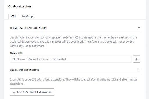 Add client | Utilizing the no-code concept for Liferay website branding Add client extension
