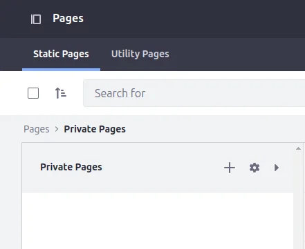 Pages setting | Utilizing the no-code concept for Liferay website branding Pages setting