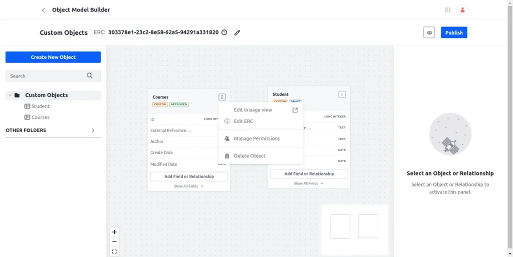 Additional object management options | Overview of Object Model Builder Additional object management options