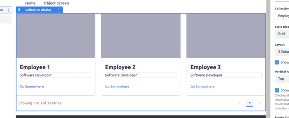 Displaying collection | Rendering Data using Liferay Object and Collection Provider Collection