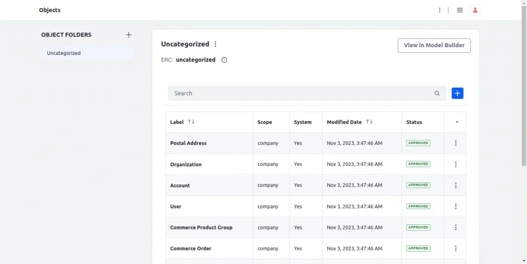Object Page view | Overview of Object Model Builder Object Page view