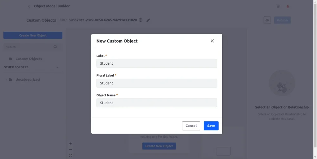 Object creation in model builder | Overview of Object Model Builder Object creation in model builder