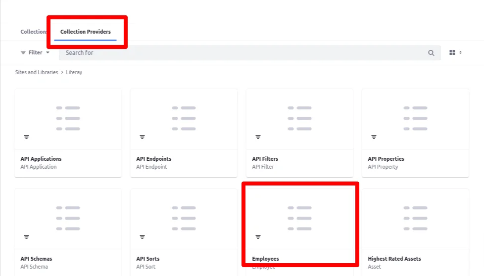 Select Collection | Rendering Data using Liferay Object and Collection Provider Select Collection