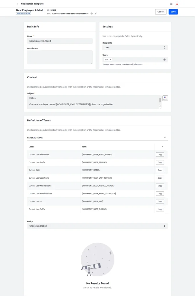 Add Notification Templates | Notification With Liferay Object Add Notification Templates
