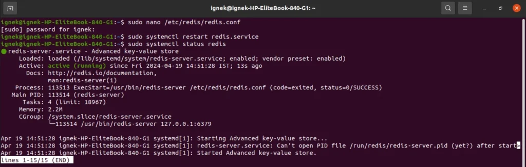 Redis server status e1721027955297 | Redis For Liferay Session Management Redis server status