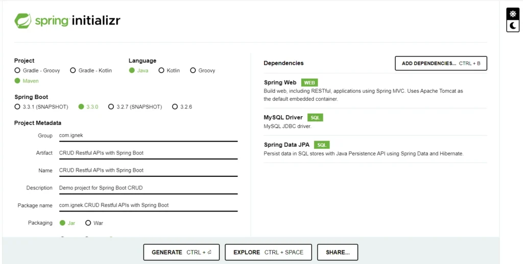 Spring Boot Project | CRUD Restful APIs with Spring Boot Spring Boot Project