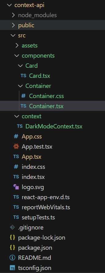 excercise folder structure | Simplifying State with Context API exercise-folder-structure