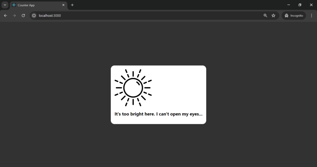 excercise output1 | Simplifying State with Context API excercise-output1