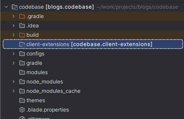 Create Client Extension Directory | Site Initializer Using Client Extension Create Client Extension Directory