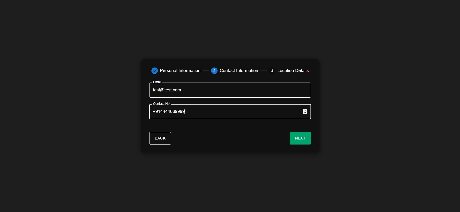 output2 | Building Multi-Step Forms in React output2